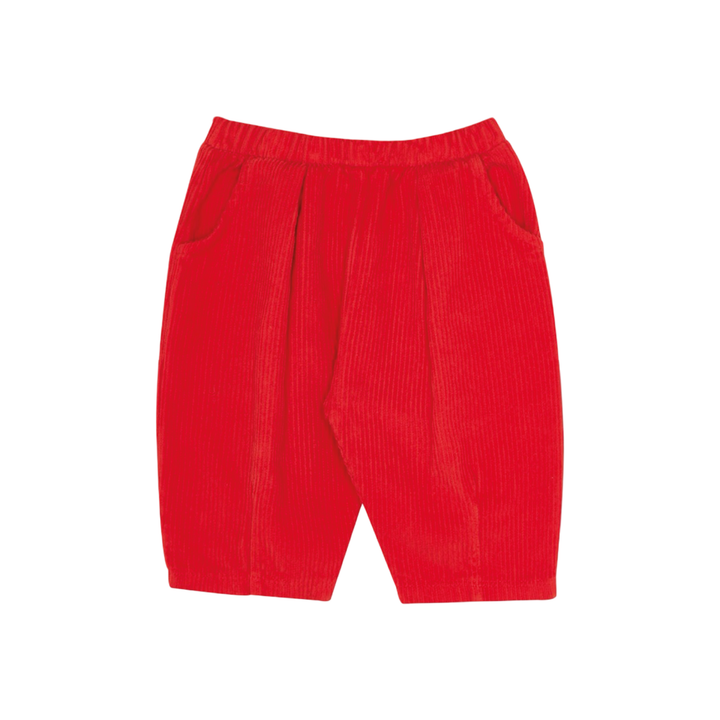 The Campamento Red Corduroy Baby Trousers