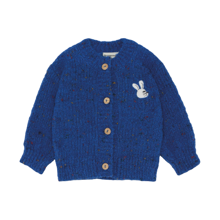 The Campamento Blue Wool Baby Cardigan