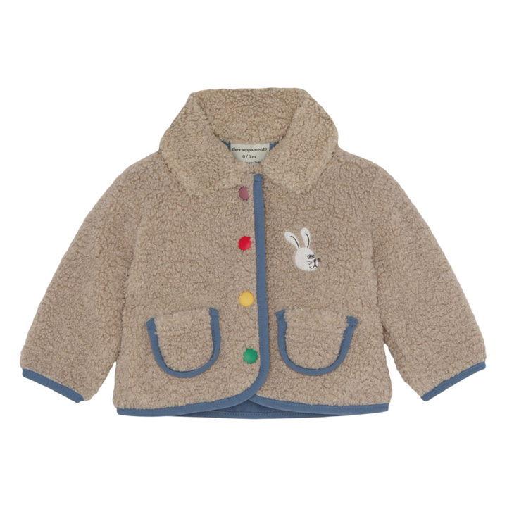 The Campamento Teddy Baby Jacket Ecru