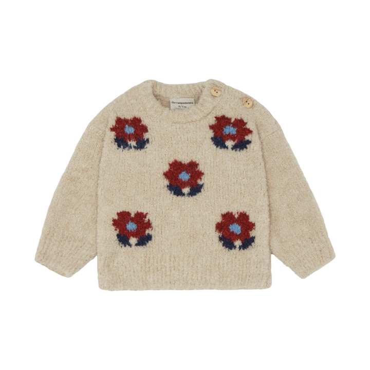 The Campamento Wool Flowers Baby Jumper