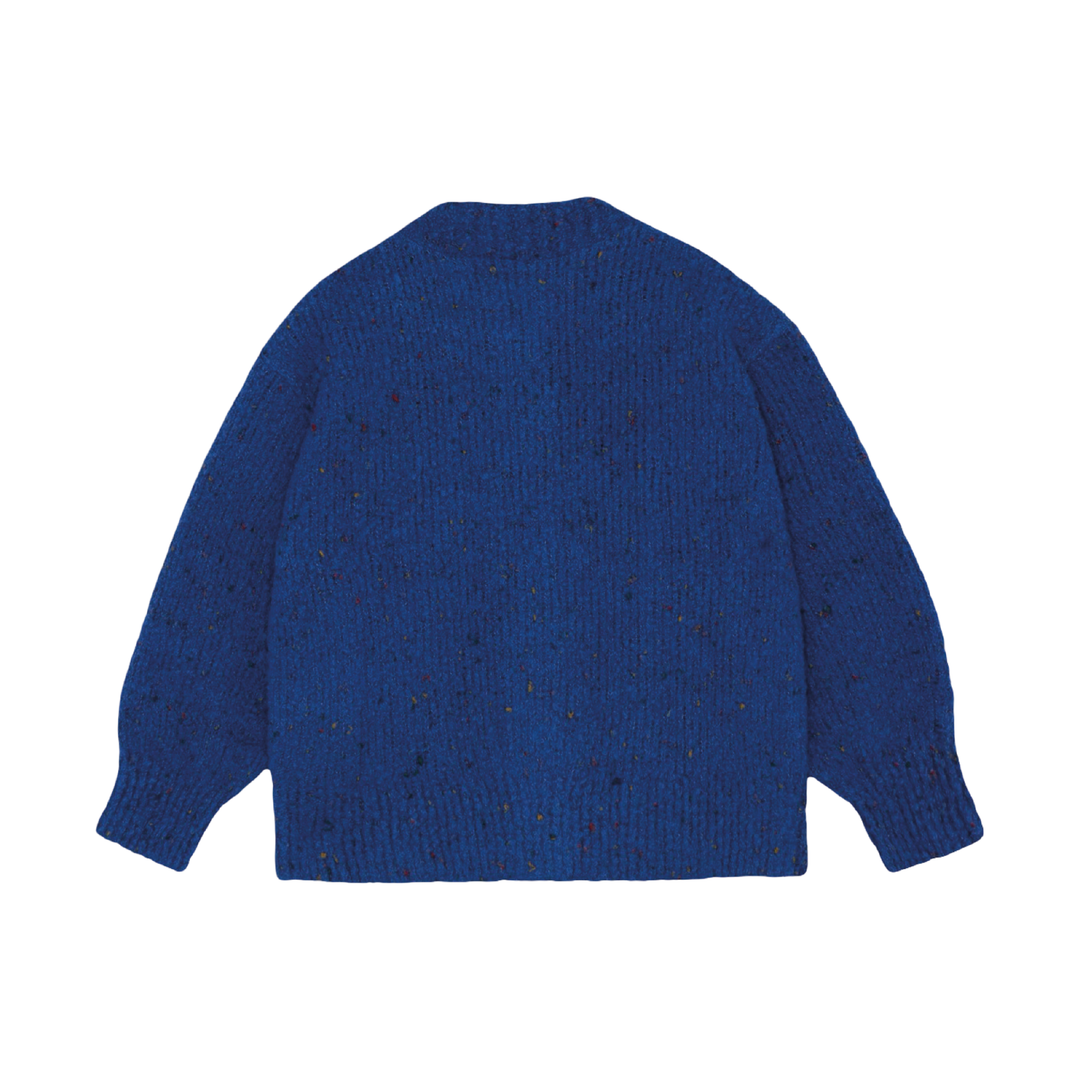 The Campamento Blue Wool Baby Cardigan