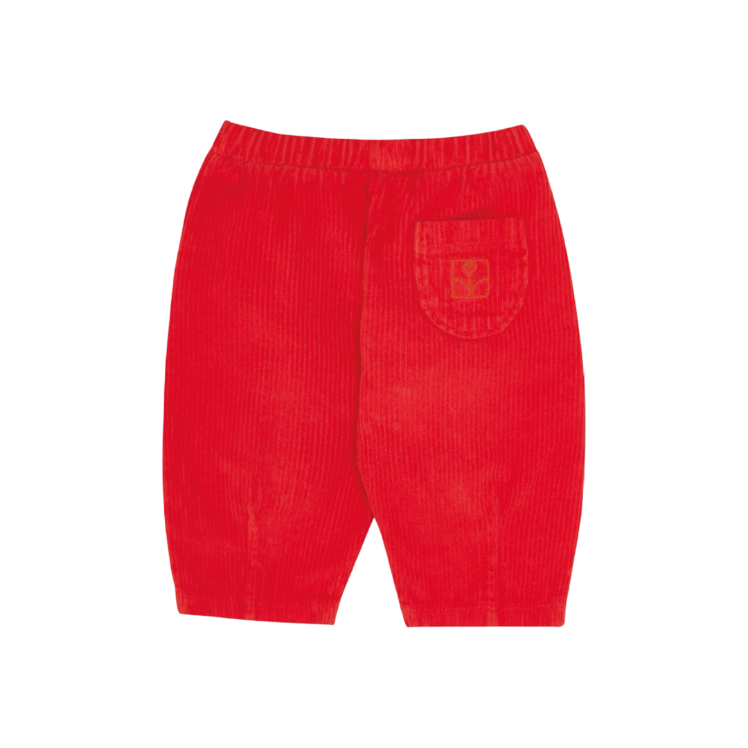 The Campamento Red Corduroy Baby Trousers