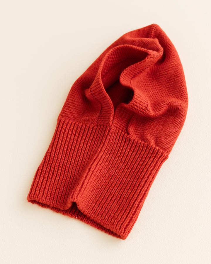 Hvid Balaclava Eddy Cotton Red