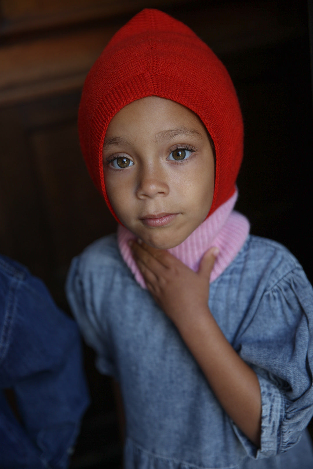 Hvid Balaclava Eddy Cotton Candy - Red