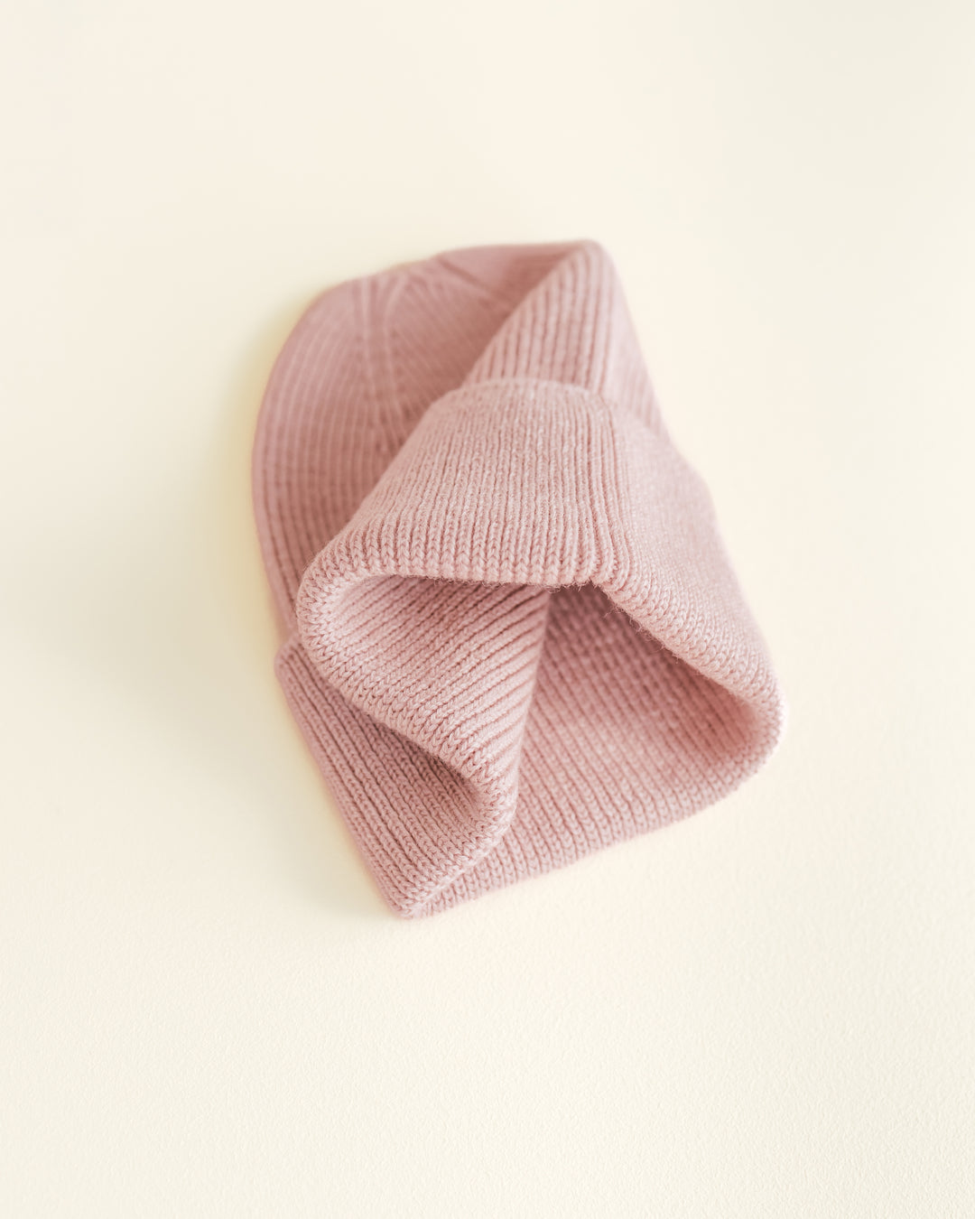 Hvid Fonzie Newborn Beanie Powder