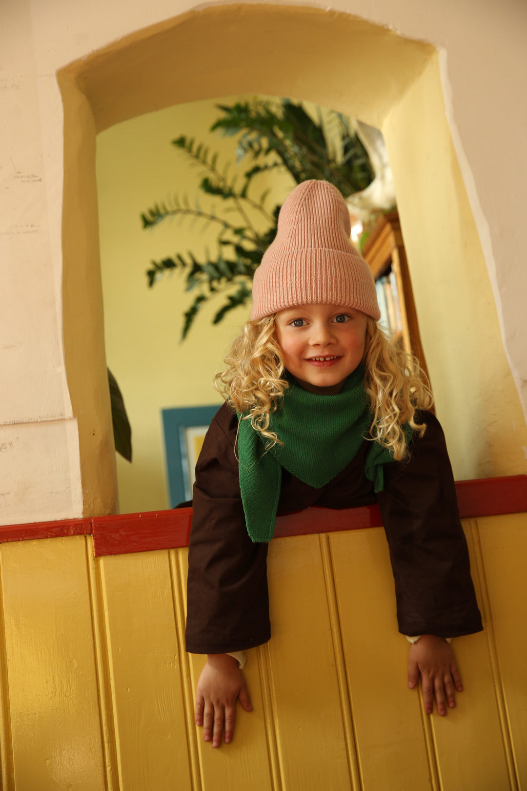 Hvid Fonzie Beanie Powder