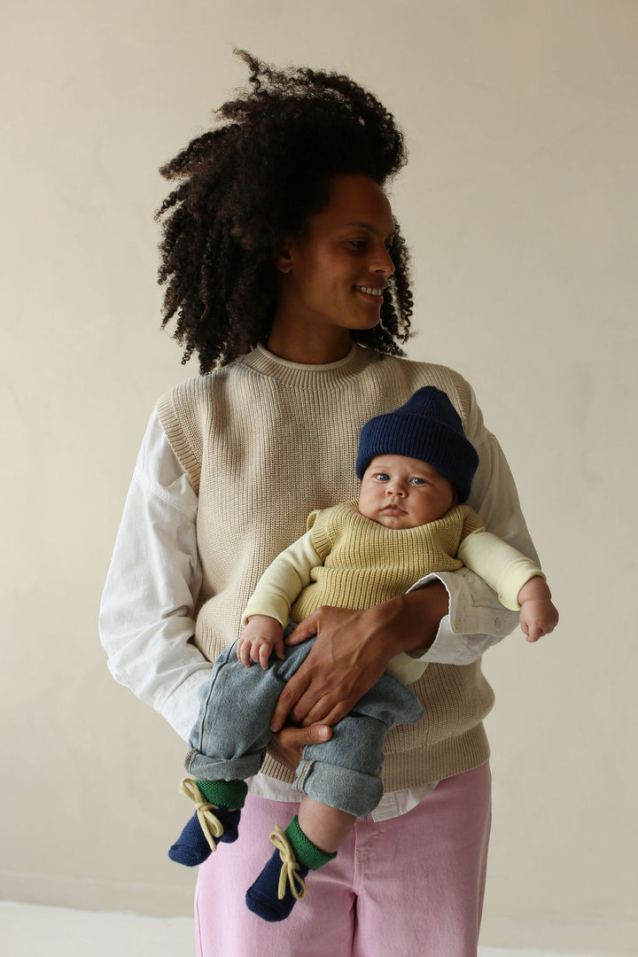 Hvid Booties Blue - Grass