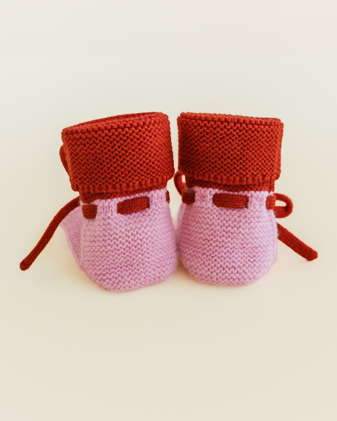 Hvid Booties Cotton Candy - Red
