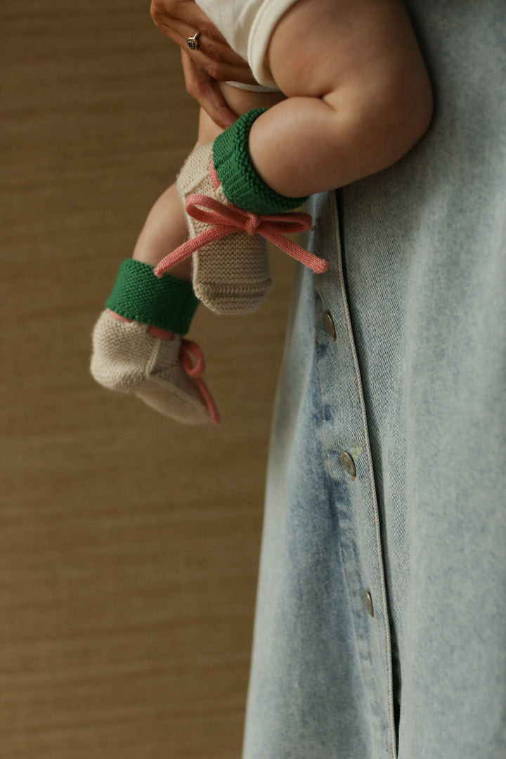 Hvid Booties Cream - Grass