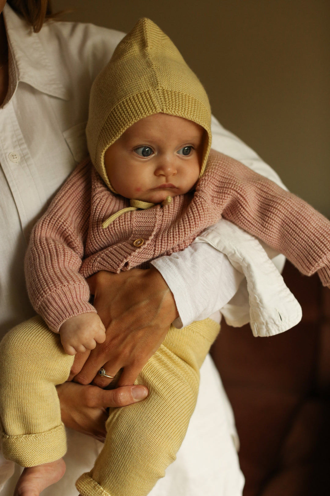 Hvid Cardigan Inga Powder