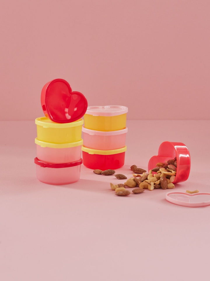 Rice Small Heart Food Boxes - 8 Pack