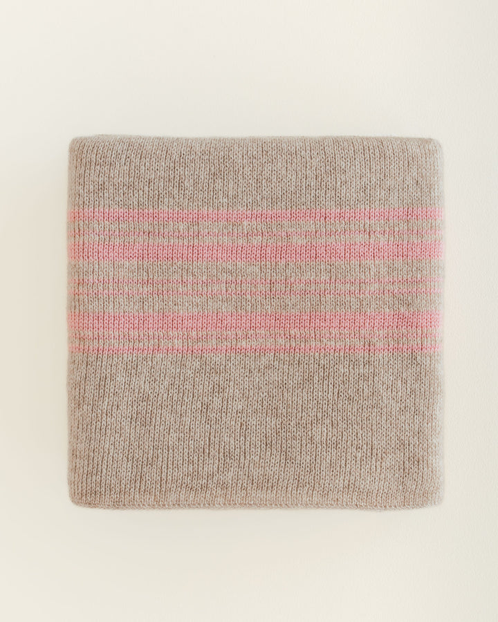 Hvid Blanket Gilbert Sand - Bubblegum