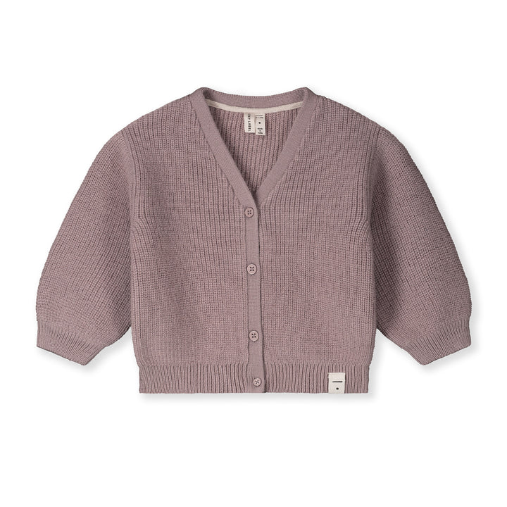 Gray Label Wool Baby Cardigan Berry