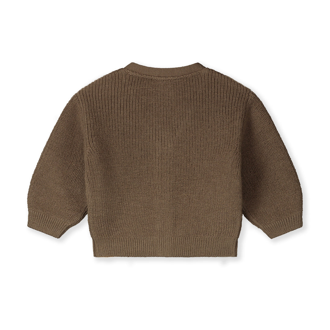 Gray Label Wool Baby Cardigan Woody