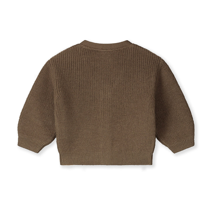 Gray Label Wool Baby Cardigan Woody