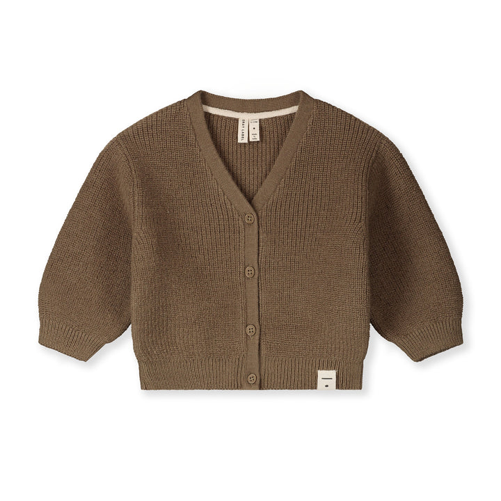 Gray Label Wool Baby Cardigan Woody