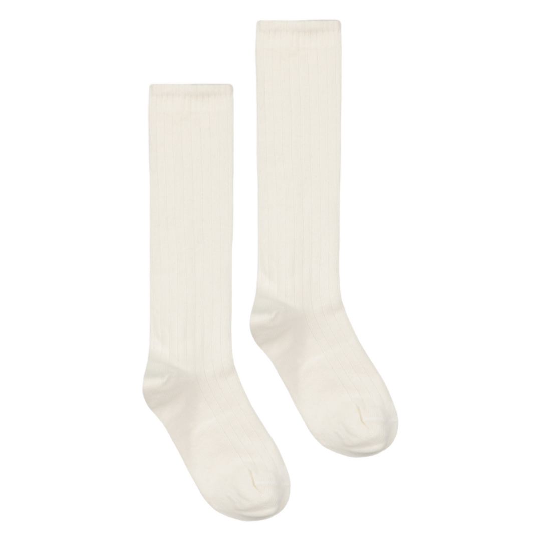 Gray Label Long Ribbed Socks Cream