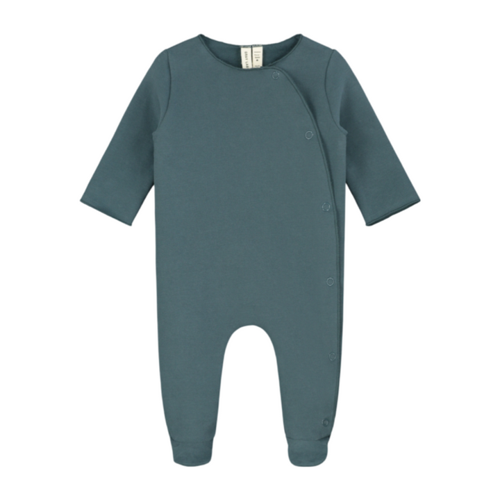 Gray Label Newborn Suit With Snaps Blue Grey - La Gentile Store