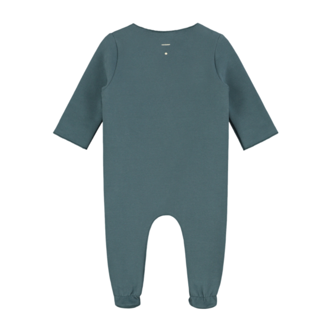 Gray Label Newborn Suit With Snaps Blue Grey - La Gentile Store