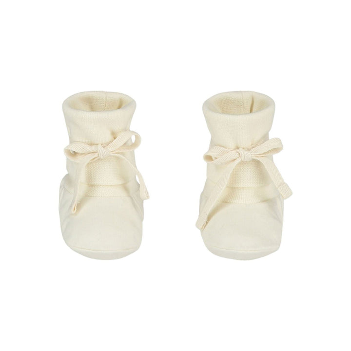 Gray Label Ribbed Baby Booties Cream - La Gentile Store