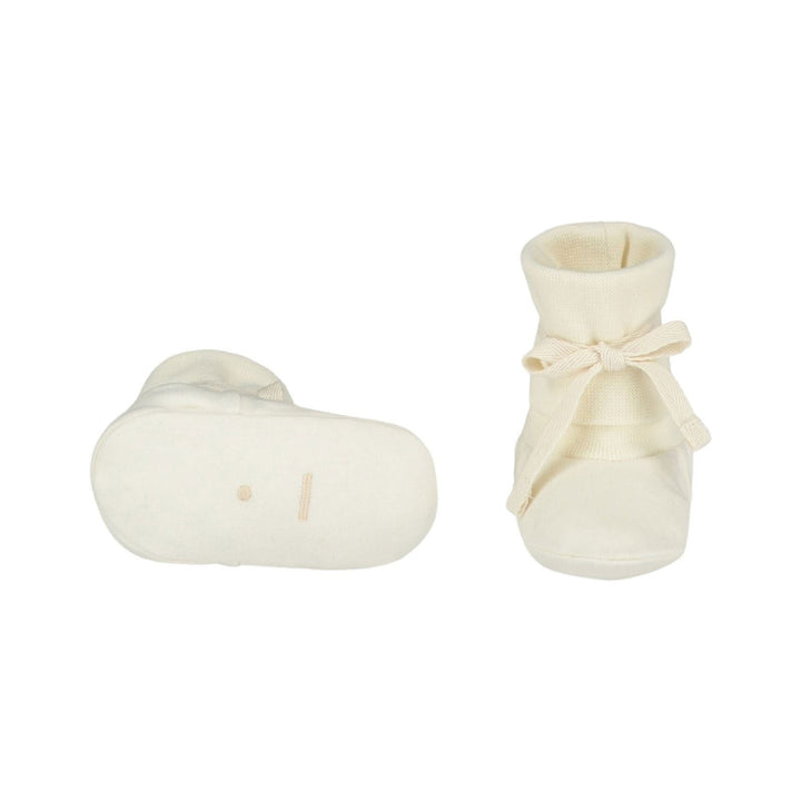 Gray Label Ribbed Baby Booties Cream - La Gentile Store