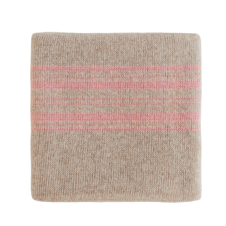 Hvid Blanket Gilbert Sand - Bubblegum