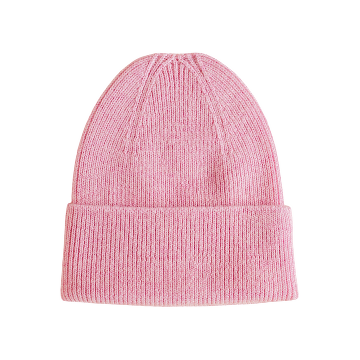 Hvid Fonzie Newborn Beanie Cotton Candy