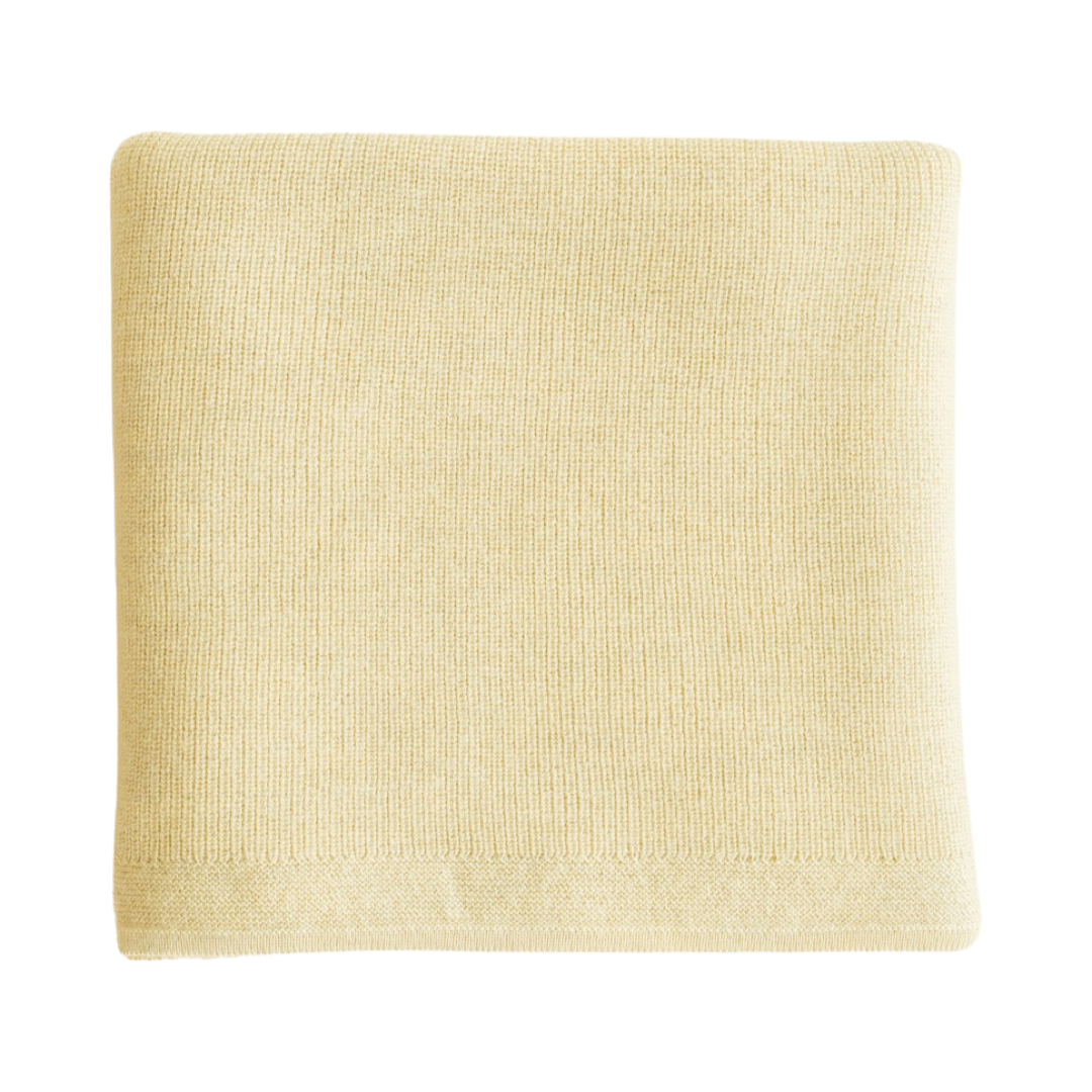 Hvid Blanket Felix Light Yellow - La Gentile Store