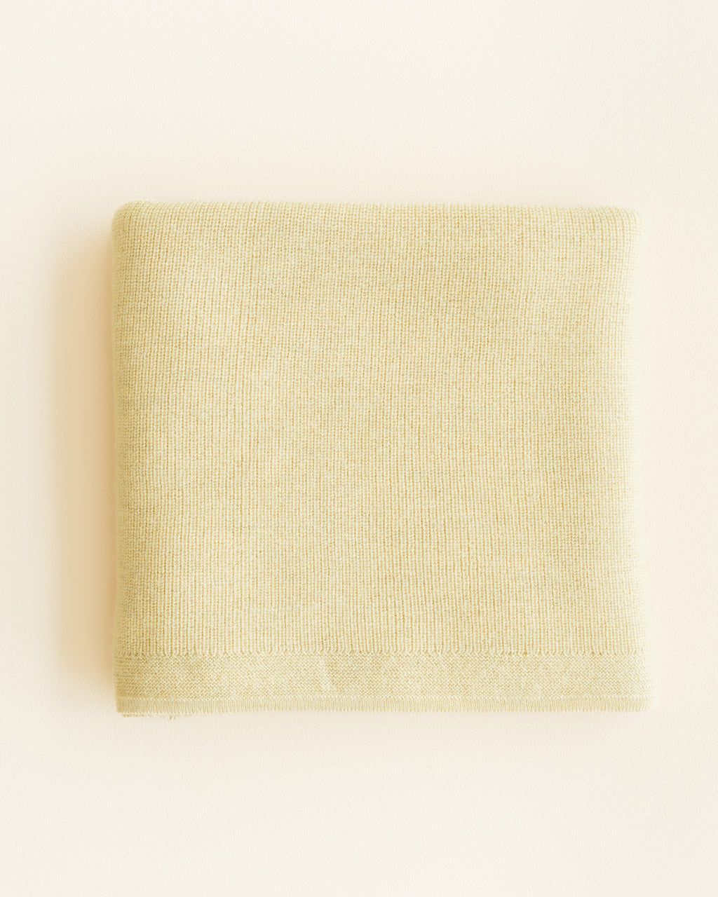 Hvid Blanket Felix Light Yellow - La Gentile Store
