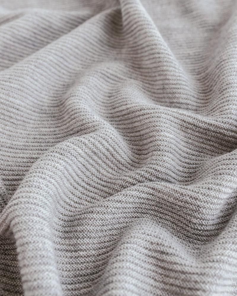 Hvid Blanket Gust Grey Melange - La Gentile Store