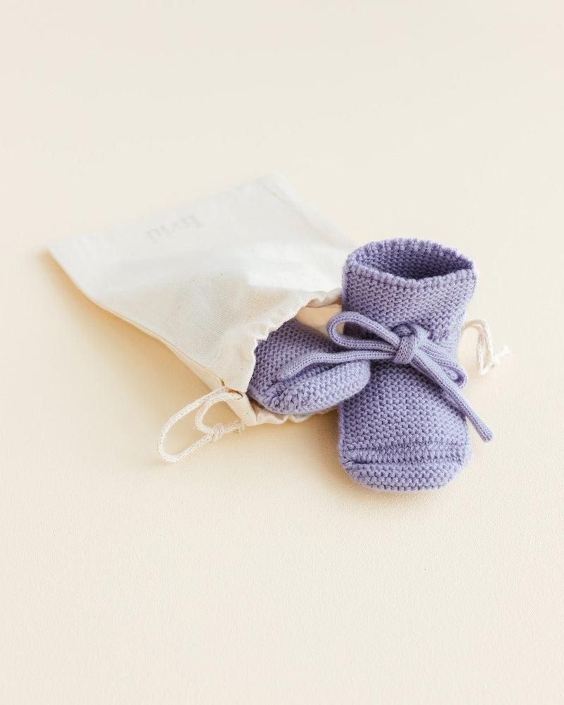 Hvid Booties Lilac - La Gentile Store