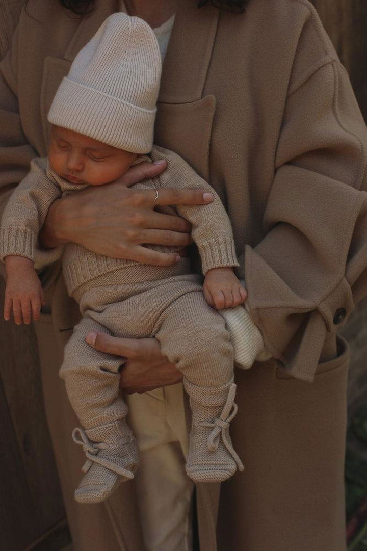 Hvid Booties Sand - La Gentile Store