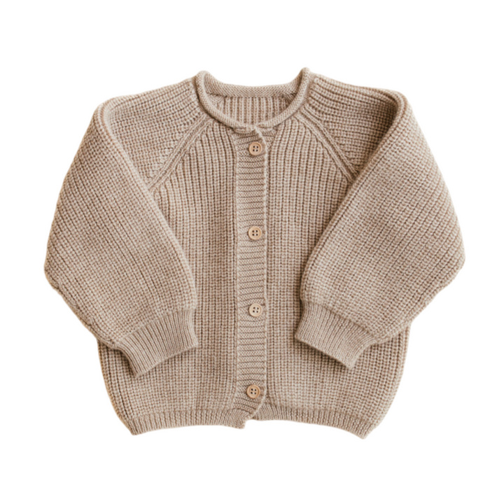 Hvid Cardigan Inga Sand - La Gentile Store