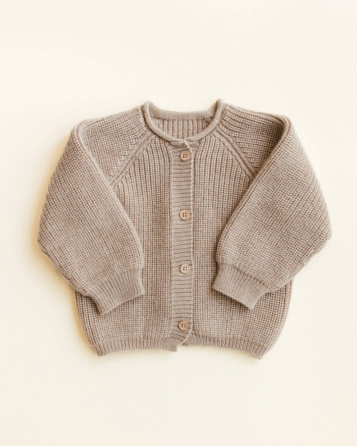 Hvid Cardigan Inga Sand - La Gentile Store