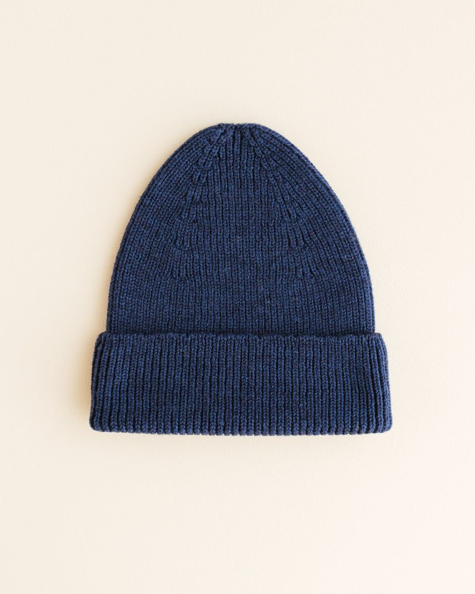 Hvid Fonzie Kids Beanie Blue - La Gentile Store