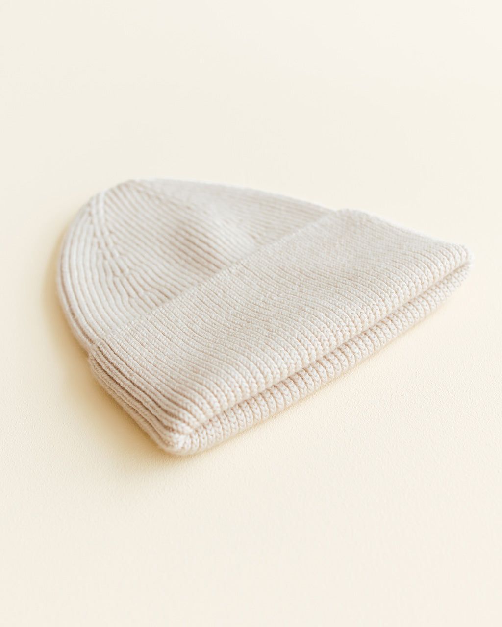 Hvid Fonzie Kids Beanie Cream - La Gentile Store