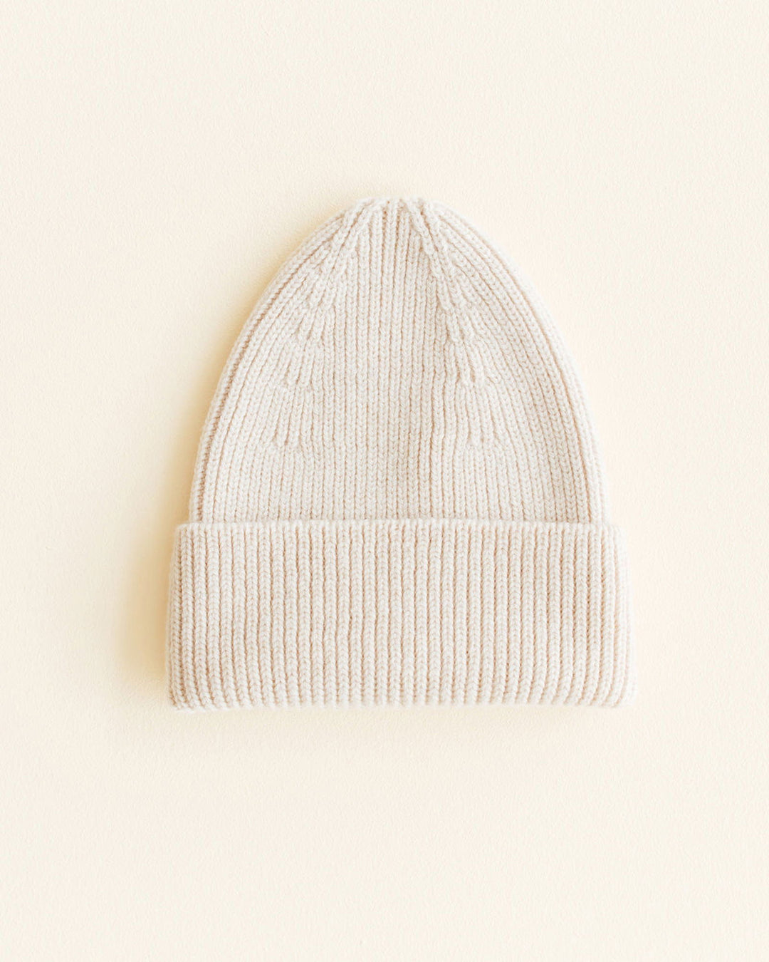 Hvid Fonzie Kids Beanie Cream - La Gentile Store