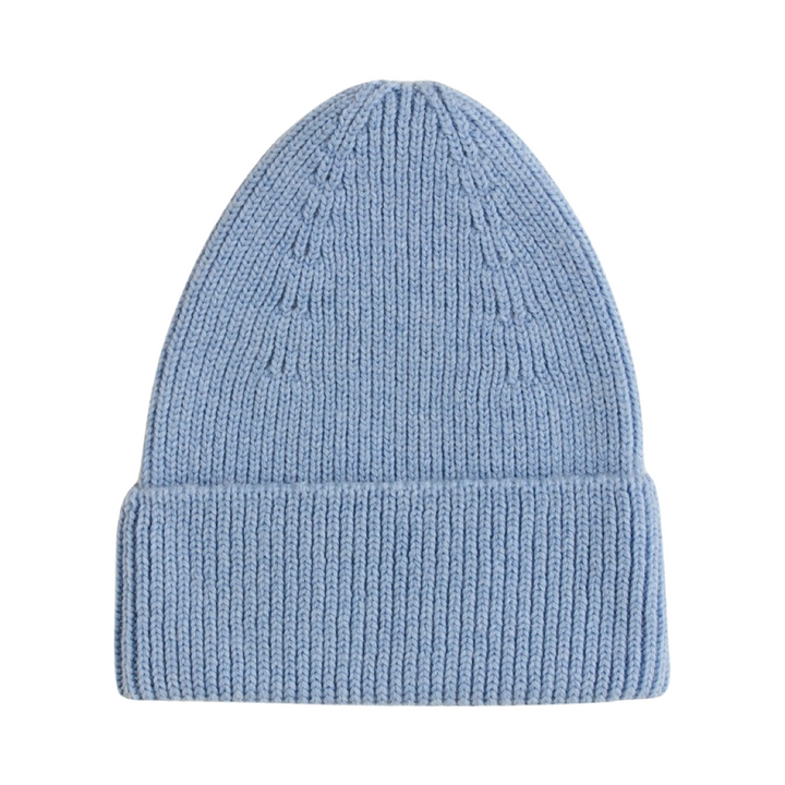 Hvid Fonzie Kids Beanie Light Blue - La Gentile Store