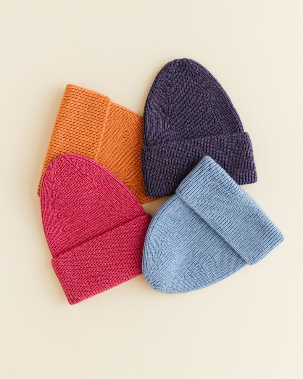 Hvid Fonzie Kids Beanie Light Blue - La Gentile Store