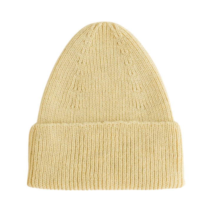 Hvid Fonzie Kids Beanie Light Yellow - La Gentile Store