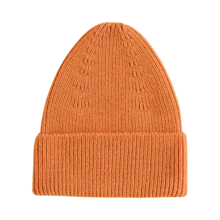 Hvid Fonzie Kids Beanie Orange - La Gentile Store