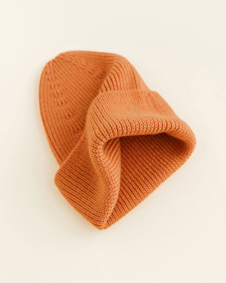 Hvid Fonzie Kids Beanie Orange - La Gentile Store