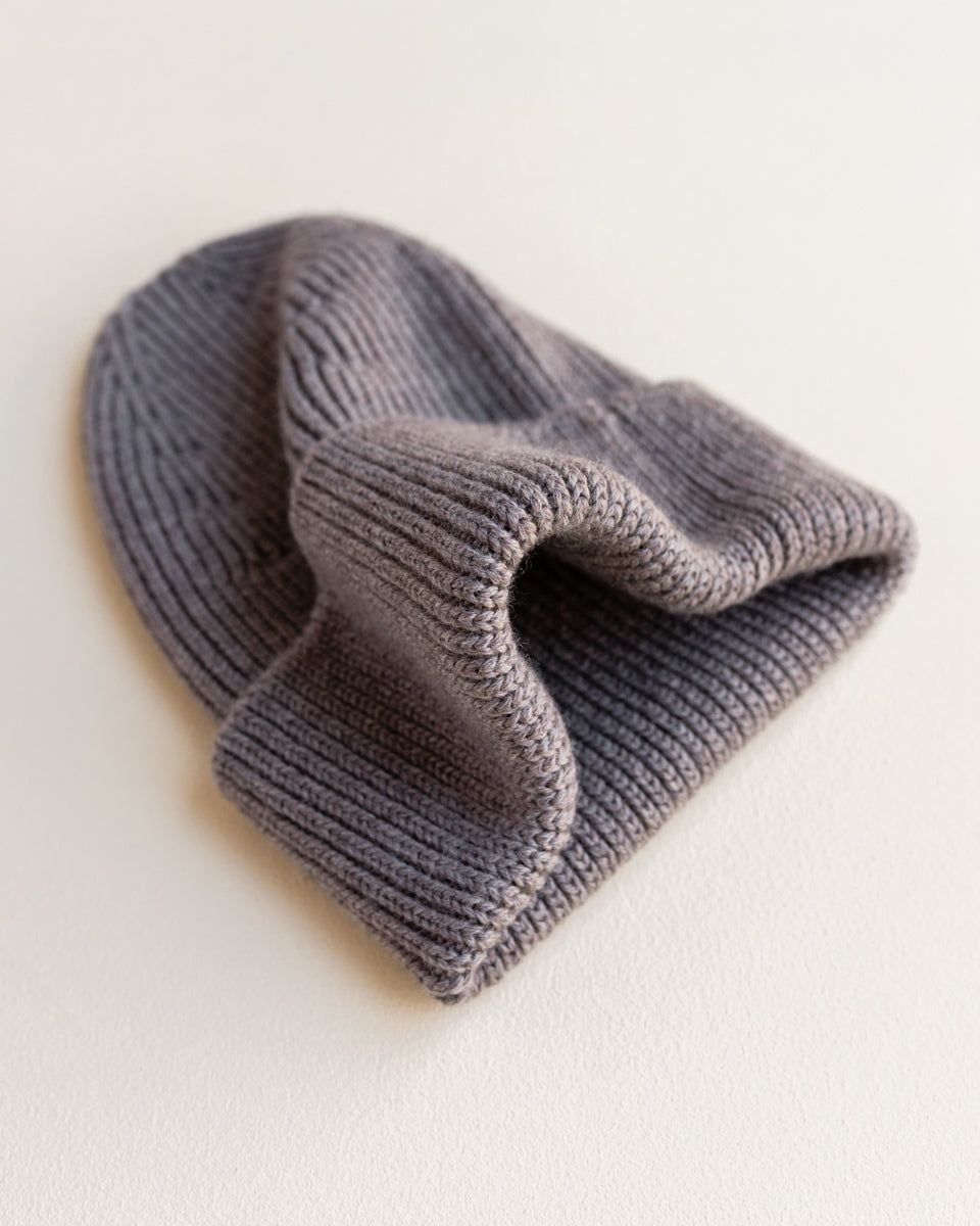 Hvid Fonzie Kids Beanie Otter - La Gentile Store