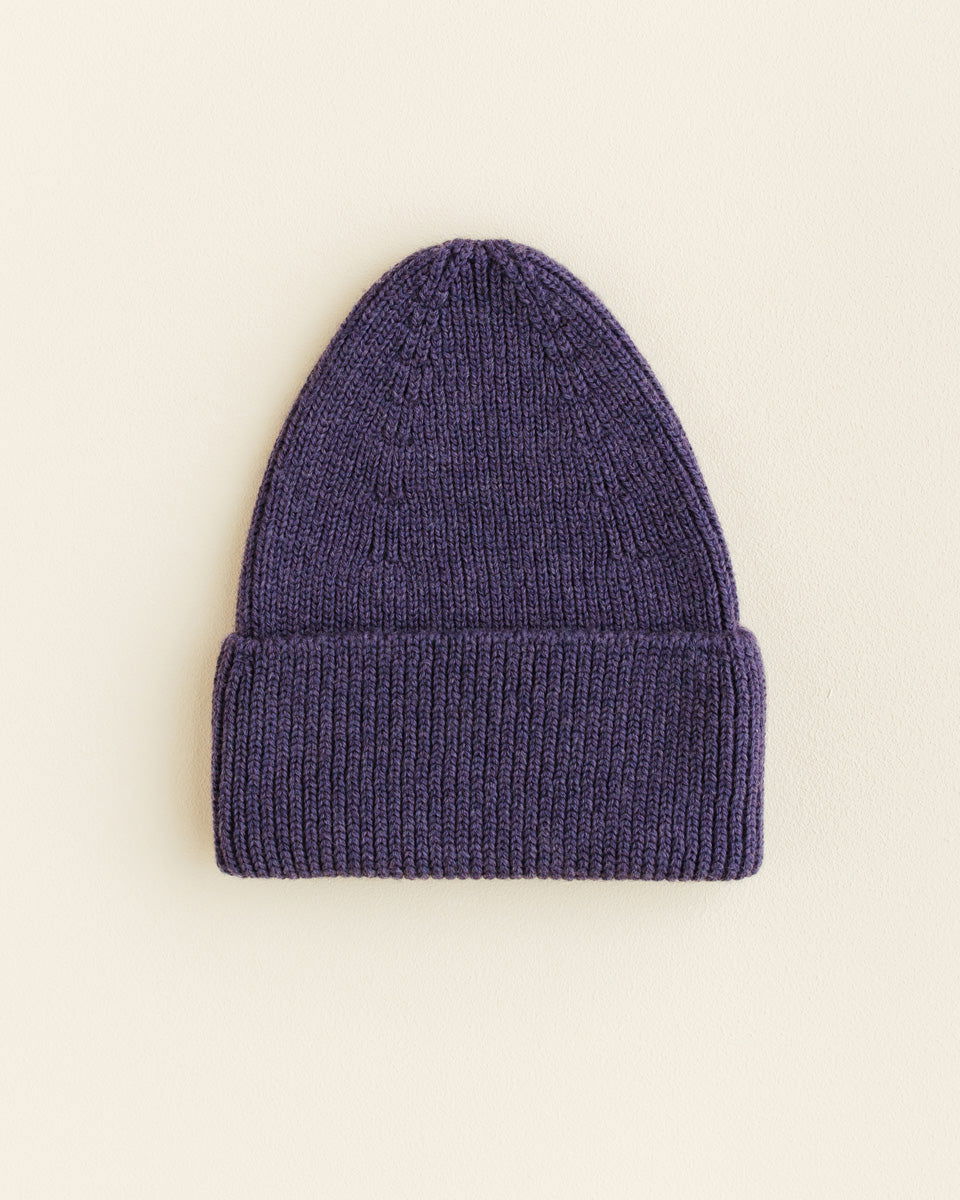 Hvid Fonzie Kids Beanie Purple - La Gentile Store