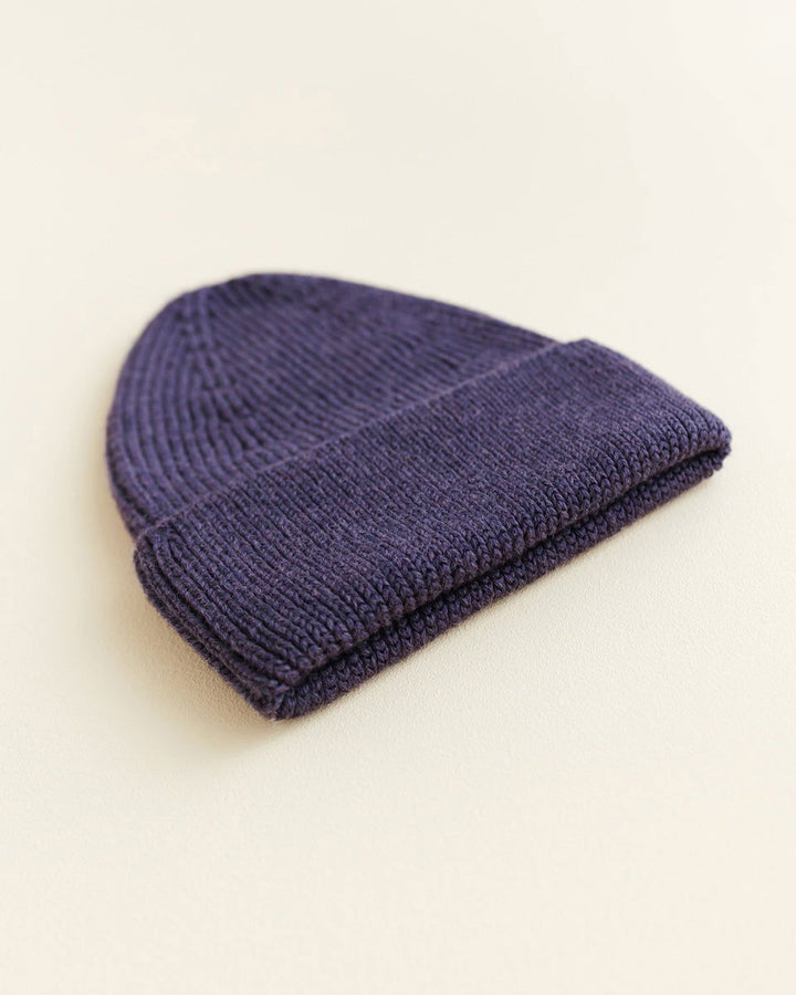Hvid Fonzie Kids Beanie Purple - La Gentile Store