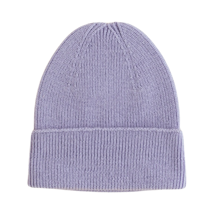 Hvid Fonzie Newborn Beanie Lilac - La Gentile Store