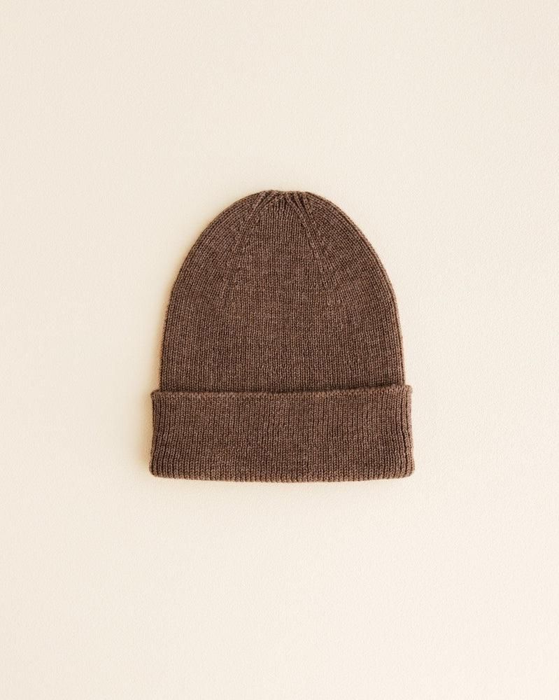 Hvid Fonzie Newborn Beanie Mocha - La Gentile Store