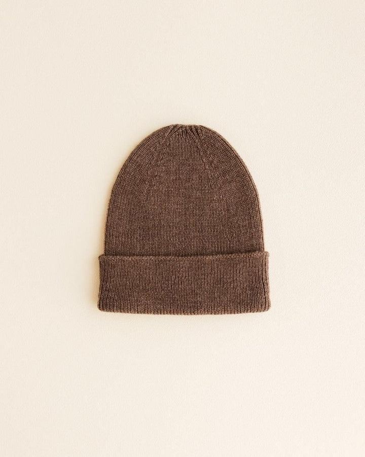 Hvid Fonzie Newborn Beanie Mocha - La Gentile Store