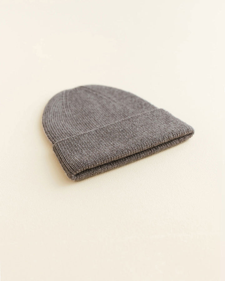 Hvid Fonzie Newborn Beanie Otter - La Gentile Store