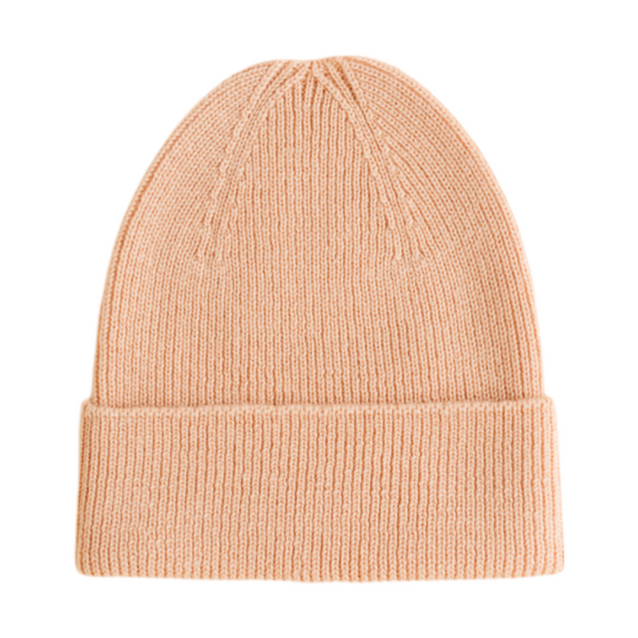 Hvid Fonzie Newborn Beanie Rose - La Gentile Store